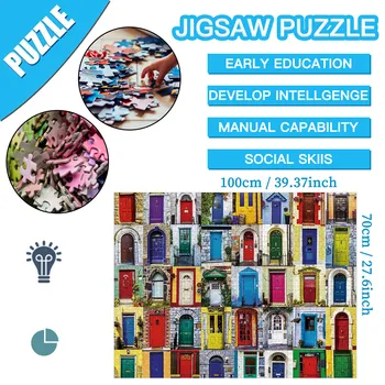 2000 Ks obrázok Jigsaw Puzzle, Hračky 40pcs dvere zmes vzor Puzzle Duševného Rozvoja Logická Hračka Dovolenku Dar 2021