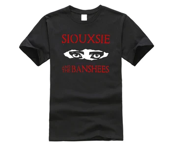 Siouxsie And The Banshees T Shirt Grafický Dizajn Bežné Bavlnené Tričká Krátke Rukávy Bavlna t-shirt Móda