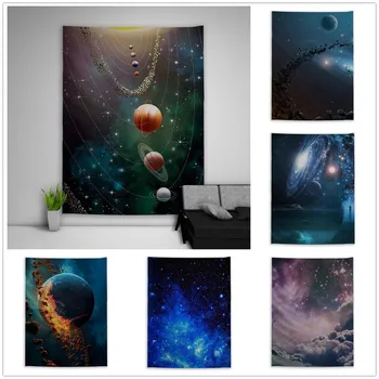 Galaxy Vesmíru Fantasy Gobelín Umenie Stene Visí Pohovka, Stôl, Posteľ Kryt Domova Koľaji Darček