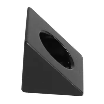 Čierny Delta Trojuholníkové Hliníkový Blok Uhol Rohu Konektora Výbuch Oxidácii pre Openbuilds 3D Tlačiarne Diely Príslušenstvo