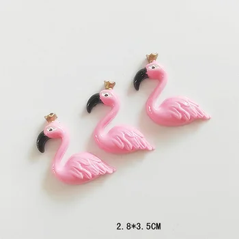 10Pcs/Veľa Flamingo Sliz Živice DIY Accesorios Hračka Sliz Dodávky Výplň Pre Jasné Načechraný Sliz Plastelíny Darček Hračka Pre Childern