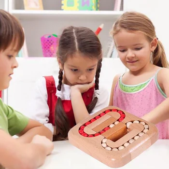 Kreatívne Multifunkčné Praktické Pohodlné Atraktívne Drevené Hra Prop Deti Logické Myslenie Tréning Skoro Vzdelávacie Hračka
