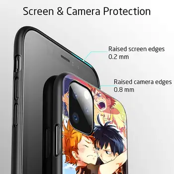 Anime Haikyuu Nekoma Silikónové Telefón puzdro Pre iPhone 12 Mini 11 Pro X XS Max XR 7 8 6 6 Plus SE 2020 Shell Kryt Coque Fundas