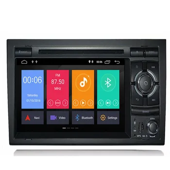 2 Din Auto Multimediálny Prehrávač GPS Android10 DVD Automotivo Pre Audi/A4/S4 2002-2008 Rádio Quad Jadier RAM 4GB ROM 64 GB DSP