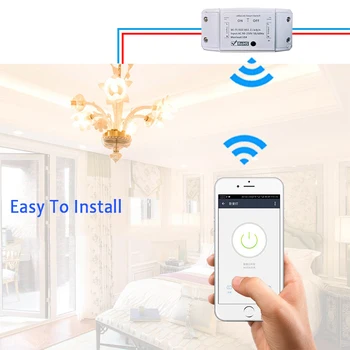 2020 NOVÝ WiFi Smart Light Switch Modul Univerzálny Ističov Časovač DIY Inteligentný Život APP Bezdrôtové Diaľkové Ovládanie Práce S EWeLink