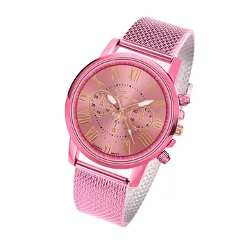 2021 Luxusné hodinky quartz hodinky luxusné dámske hodinky solid farba nerezová oceľ ciferník bežné stojan sledovať часы наручные женские