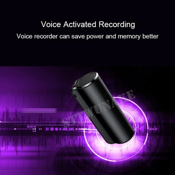 STTWUNAKE Hlasový záznamník 600 hodín hlasový záznam zvuku micro zvuk mini profesionálny aktivovaný digitálny blesk záznam