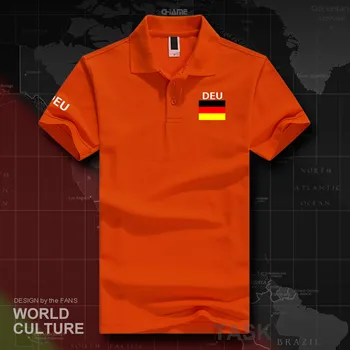 Nemecko Deutschland polo shirts mužov krátky rukáv biele značky vytlačené pre krajiny 2017 bavlna národ vlajka tímu novú módnu
