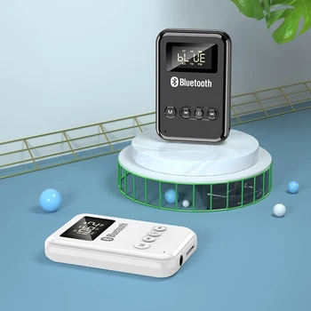 Bluetooth 5.0 Prijímač Vysielač LED Digitálny Displej Adaptér 3,5 MM AUX MP3 TF HIFI A2DP Pre AirPods PC TV Auto Domov Reproduktor