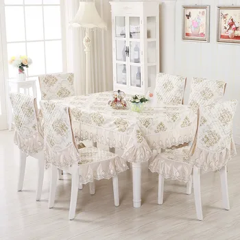 13pcs/set Obdĺžnikový Stôl Látkové Vyšívané Kvetinový Obrus na Svadbu Jedálenský Stôl Kryty s Poťahy toalha de mesa