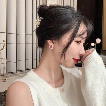 Trendy Trojuholník Ženy Móda Visieť Náušnice Handričkou Náušnice Kórejský Jednoduché Módne Náušnice Elegantné Šperky