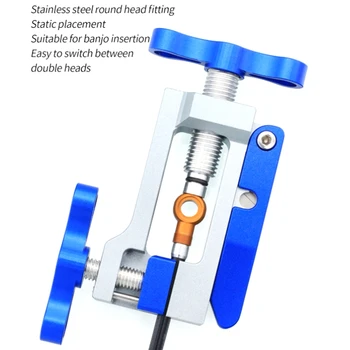 Požičovňa Ihly Ovládač Hydraulickej Hadice Cyklistické Reťazca Nástroj pre Odstránenie MTB Bike Kotúčové Brzdy Konektor pre Vloženie Nainštalujte Nástroj Modrá