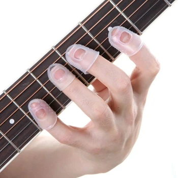 Gitara Prsta Chrániče 8 Palec, Prst Tipy, 5 Prst Postieľka, Vhodný pre Začiatočníkov na Hranie Drumbľa Elektrická Gitara