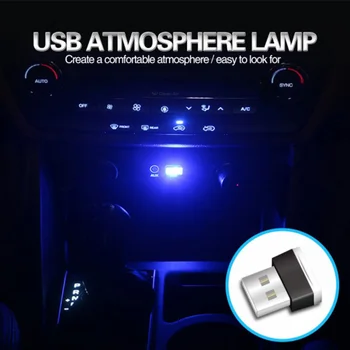 Auto LED Svetlo, USB Atmosféru Svetla pre Saab 9-3 9-5 9000 93 900 95 aero 9 3 42250 42252 9-2x 9-4x 9-7x