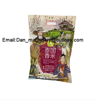 5-10 KG ryže taška plastová rukoväť otvor stlačte Stroj