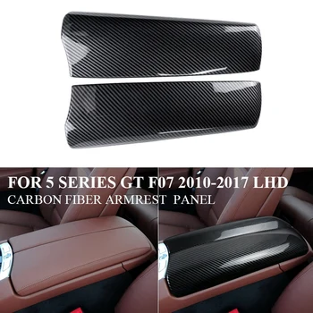Carbon Fiber Auto Opierkou Okno Panel Kryt Výbava stredovej Konzoly Dekorácie, Nálepky Na BMW 5 Radu GT F07 528I 535I 10-17