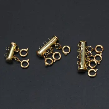 Vrstvený Náramok Náhrdelníky List Magnetické Mosadz Trubka Zámok s Prackami Šperky poznatky pre KUTILOV, Šperky, Takže Príslušenstvo