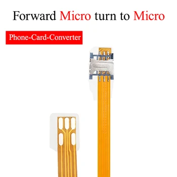 Micro Karta Zadnej Strane Karty Predlžovací Kábel Converter Adaptér Transparentných Otvoriť Zariadenie Universal