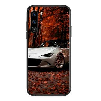 Mazdas Športové Auto Logo Telefón puzdro Na Huawei P 9 Smart 10 20 30 40 8 Lite Mini Z 2019 Pro black späť tpu prime luxusné hoesjes