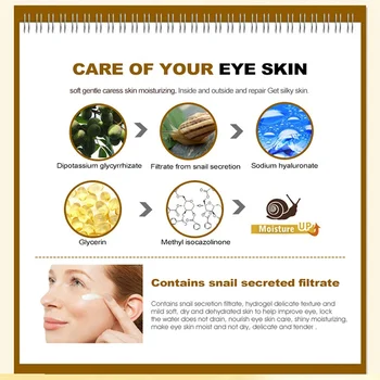 Horúce Slimák Podstate Očný Krém Hydratačné, Tmavé Kruhy Odstrániť Očné Tašky Kvapky Zdvíhacie Proti Vráskam Proti Starnutiu Oči Starostlivosť O Pleť