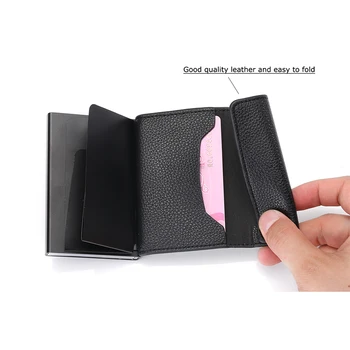 BISI GORO Mäkké Kožené Smart Peňaženky RFID Blokovanie Business Kreditnej Karty Držiteľ Multifunkčný Vysoká Kvalita Peniaze Bag, Slim Peňaženky