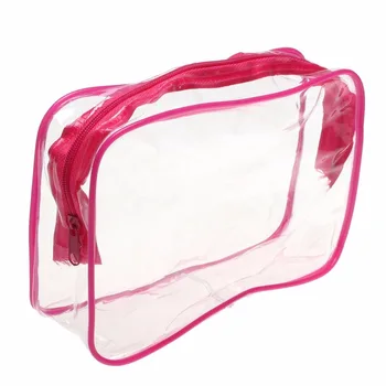 NOVÉ Cestovné PVC Kozmetické Tašky Jasné Zips make-up Tašky Organizátor Nepremokavé Krásy Organizátor odkladacie Puzdro Transparentné Ženy Box