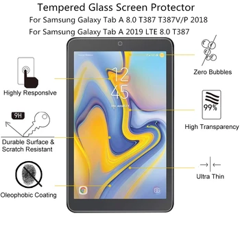 0,3 mm 9H Screen Protector Tvrdeného Skla Pre Samsung Galaxy Tab A 2018 8.0 T387 T387P T387V Kartu A 2019 LTE 8.0 Ochranný Film