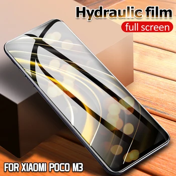 3ks Flexibilné Hydraulické Film Pre Xiao Poco M3 X3 NFC M2 Úplné Pokrytie Screen Protector Skla Pre Xiao Poco X3 NFC Predné Film