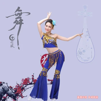 čínsky odeve páva kostýmy tradičnej čínskej tanečné kostýmy hanfu šaty fáze tanečné nosiť