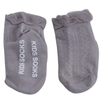 1 pár Jar Novorodenca Dievčatá Chlapci jednofarebné Ponožky Batoľa Detská Deti Bavlna Anti-Slip Ponožky pre 0-4 Rokov CX986039