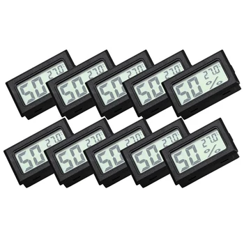 10 KS Digitálny LCD vnútornú Teplotu Vlhkosť Meter, Teplomer, Vlhkomer