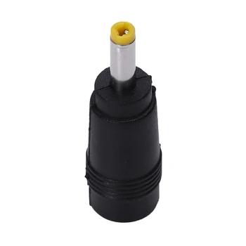 Yellow Tip 4.0x1.7 mm Male Plug to 5.5x2.1mm Female Jack DC Power Connector Black