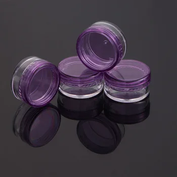 10Pcs 5g/ml Kozmetická Prázdne Jar Hrniec Eyeshadow make-up Krém na Tvár Kontajner Plastových Fľašiach