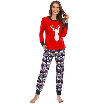 2020 Vianoce Rodine Zodpovedajúce Pyžamo Nastaviť Jeleň Dospelých, Deti, Rodina Zodpovedajúce Oblečenie Top+Nohavice Vianoce Sleepwear Pj Nastavenie Oblečenie