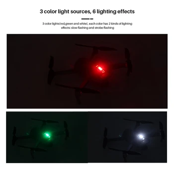 ULANZI DR-02 Anti-Kolízie Osvetlenie RGB LED Svetlo s 3 Farbami Univerzálny DJI MavicAir2 Led Výstražné Svetlo