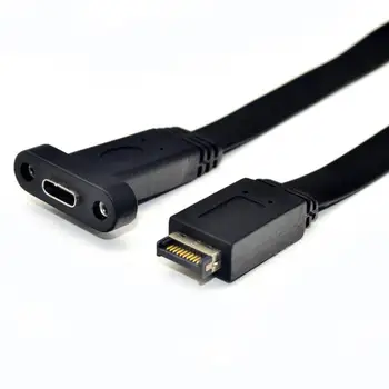 USB 3.1 Predný Panel Typ Hlavičky E M Typ C F Doske Rozšírenie Kábel