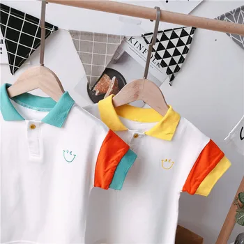 Boutique 2019 lete nové módne chlapec topy kvalitné bavlnené detské tričko