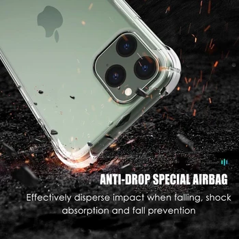 Telefón puzdro Pre Samsung Galaxy Note S7 Okraji S10 S8 S9 S10E 20 10 9 8 Pro Plus Lite 5G Shockproof Transparentné Robustný Kryt Airbagu
