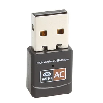 Bezdrôtové pripojenie USB WiFi Adaptér 600 mb / s Wi-Fi Adaptér 2.4 G 5G Dual Band Ethernet PC USB WiFi Adaptér Lan Modul Antény Prijímača