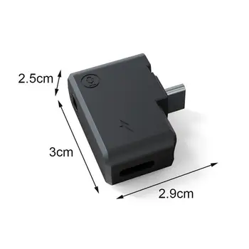 3,5 mm Mini Mic Adaptér pre Nabíjanie Audio Externý Adaptér JEDEN Mic X2 Adaptér Pre Insta360 C0S9