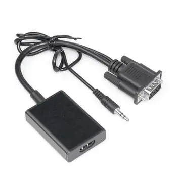 BL VGA Samec na HDMI Žena Converter Adaptér s Káblom USB na Počítač, Projektor Jednoduché Na Inštaláciu Nie je Potrebné Nastavenie