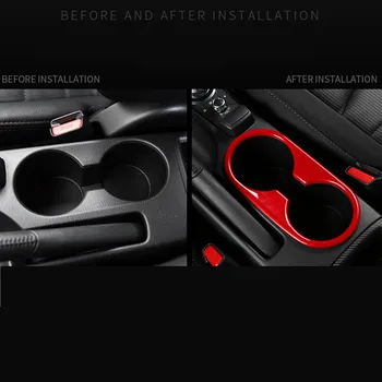 Pre Mazda 2 Demio DL Sedan DJ Hatchback 2016 2017 Červená Čierna ABS Chrome Vody Pohár Kryt Výbava Auta Styling Príslušenstvo 1PCS