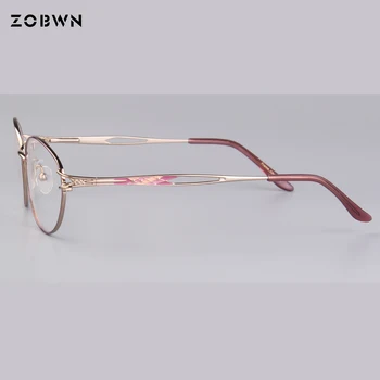 Dámy Oválne okuliare body ženy okuliare Oculos de grau femininos pre krátkozrakosť čítanie gafas kvet papier tlač ružová jar
