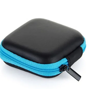 Prenosný Mini Elektronické Taška na Zips Slúchadlá Box In-ear Slúchadlá Prípadoch EVA Námestie Slúchadlá Slúchadlá Prenášajú Digitálne Taška