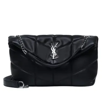 Ženské nové módy, jednofarebné klapka taška, jediný ramenný uhlopriečka reťazca taška, dámske luxusné značky peňaženky a kabelky