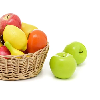 Rôzne EVA Umelé Ovocie Falošné Ovocie Realisticky Umelé Apple Falošné Jablká Ovocie Pre Dom Kuchynské Skrinky Svadobné Potograph