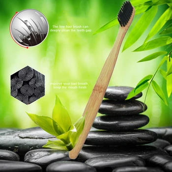 Čistého oxidu bambusu prírodná zubná kefka ochrany životného prostredia soft zubná kefka dodávky čistenie, citlivé ďasná starostlivosť o ústnu dutinu nástroje