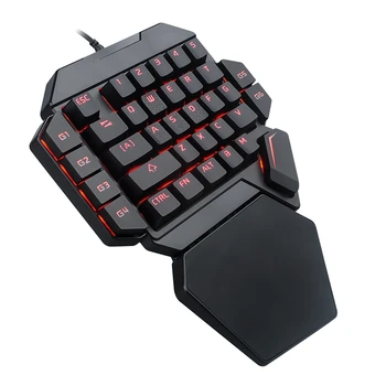 Jednou Rukou Klávesnicu,RGB Jednej Strane Mechanical Gaming Keyboard, Klávesnica 35-Modré Tlačidlo Prepnúť, USB Káblové Rainbow Prenosné