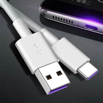 1M Skutočné 5A USB Typu C 3.1 Super Sync Poplatok Dátový Typ C Huawei Kábel Pre Všetky Telefóny Ohýbať/Anti Anti kábel I1J7