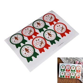 24pcs Darčekový Balíček Tesniaci Papier Toystickers DIY Scrapbooking Kraft Tesnenie SticSticker Cookie Tortu Giftker Vianočné Štítok